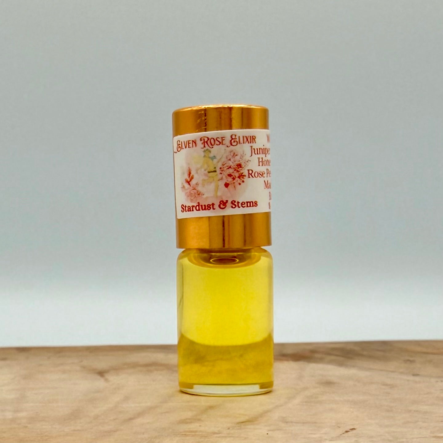 ELVEN ROSE ELIXIR- Wild Raspberry, Juniper Berry, Pine Resin, Rose Petals, Honeysuckle Blossom, Golden Amber, Madagascar Vanilla, Balsam of Peru