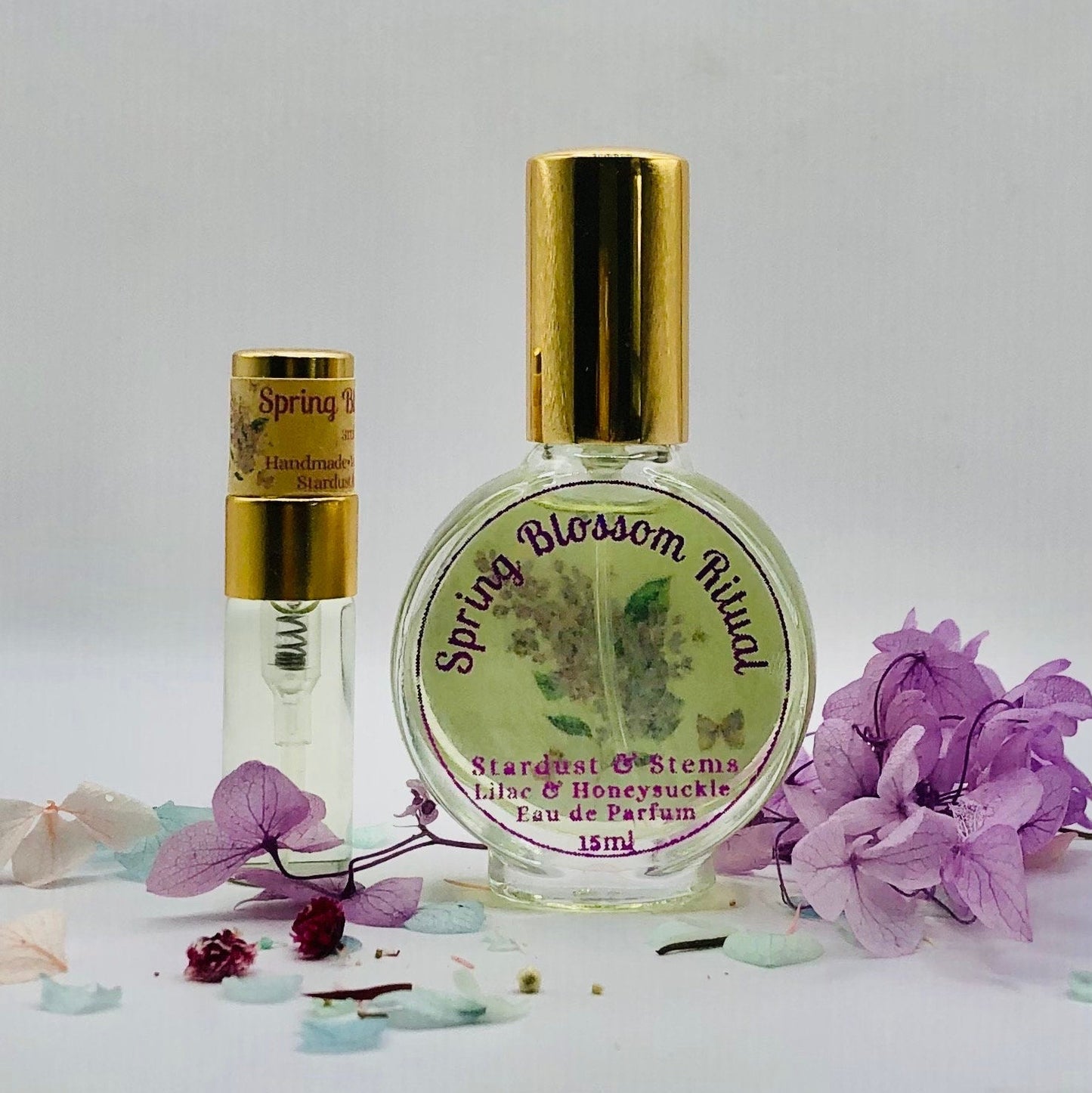 Lilac & Honeysuckle Perfume SPRING BLOSSOM RITUAL, Paraben Free Seasonal Essential Oil Indie Scent, Witchy Magick Fairycore Cottagecore Gift