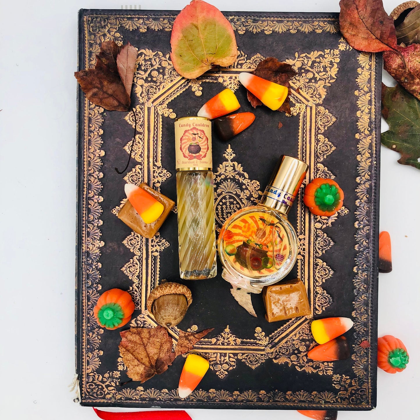 CANDY CAULDRON Enchanted Halloween Fall Perfume, Marshmallow & Cocoa, Witchy Indie Scents, Natural Fragrance Oils for Seasonal Autumn Magick