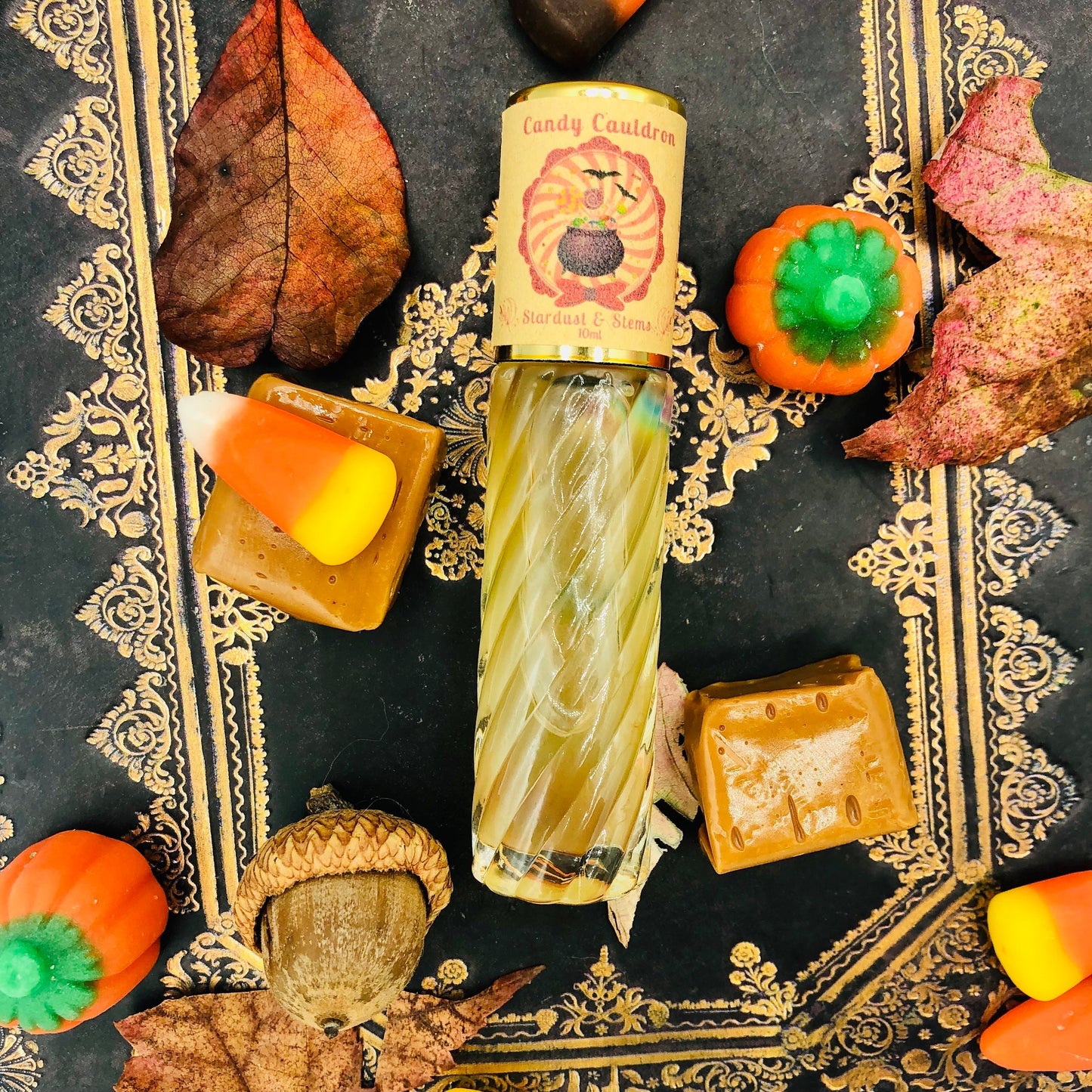 CANDY CAULDRON Enchanted Halloween Fall Perfume, Marshmallow & Cocoa, Witchy Indie Scents, Natural Fragrance Oils for Seasonal Autumn Magick