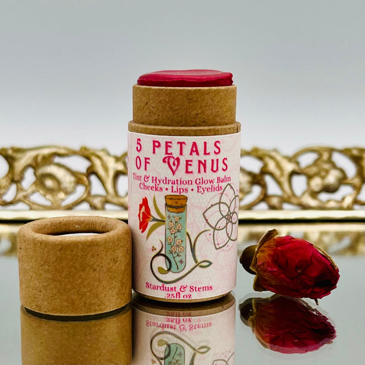 5 PETALS OF VENUS- Rose Tinted Moisturizing Lip and Cheek Stain