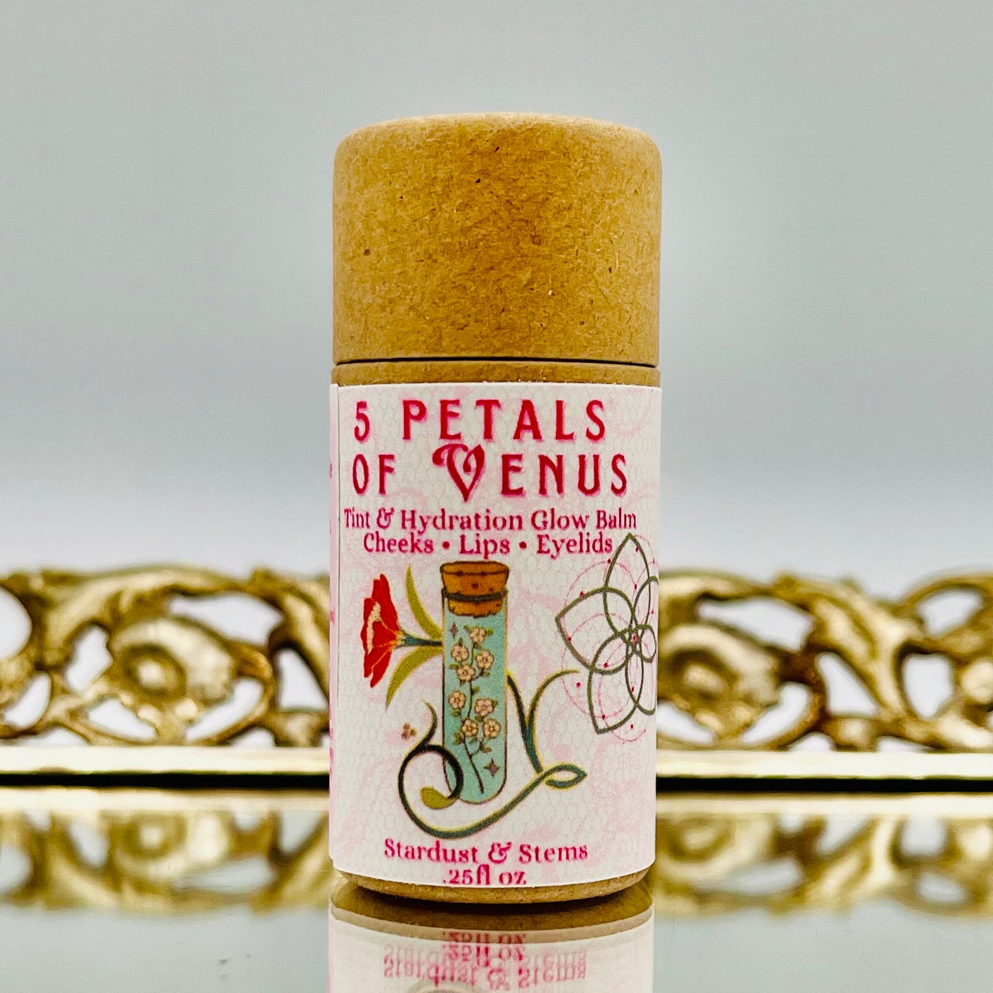 5 PETALS OF VENUS- Rose Tinted Moisturizing Lip and Cheek Stain