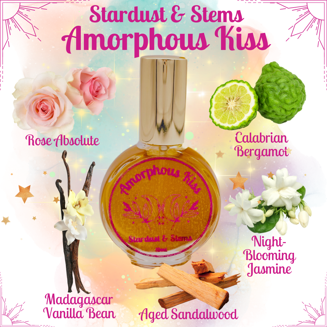 AMORPHOUS KISS Celestial Love Elixir- Bergamot, Rose, Vanilla & Sandalwood