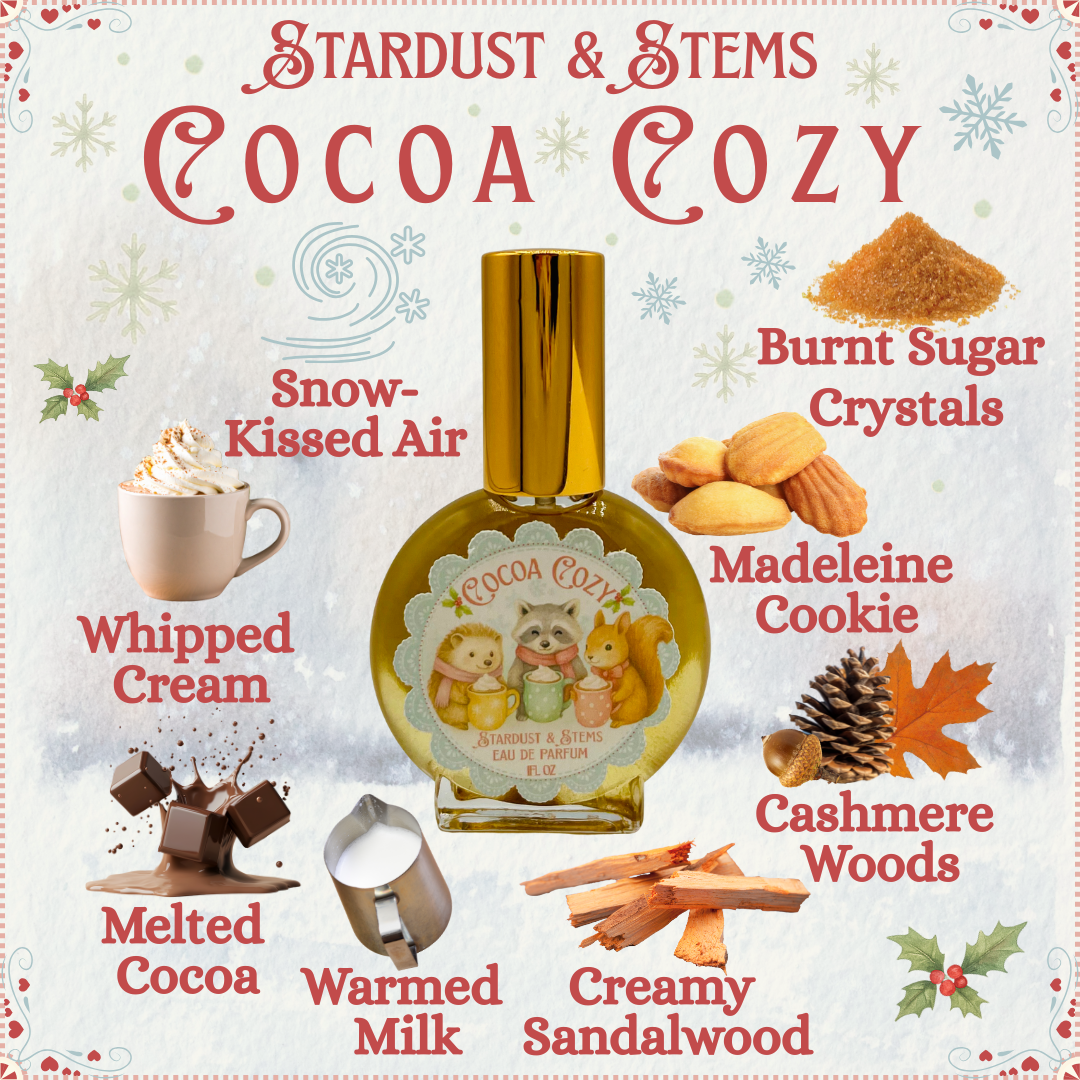 COCOA COZY- Hot Cocoa & Cashmere Woods Winter Gourmand Perfume