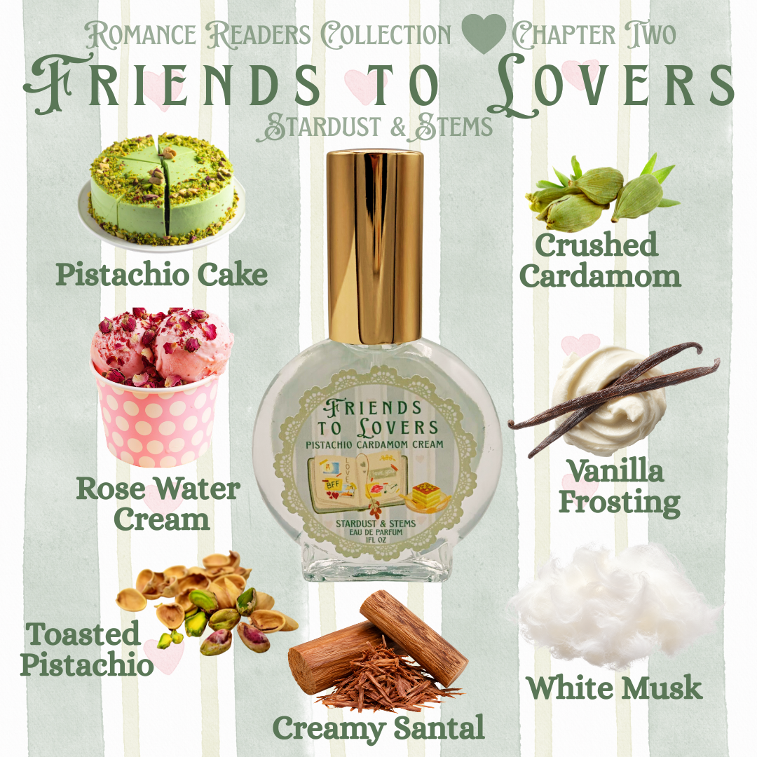 Friends to Lovers | Pistachio Cardamom Cream Perfume | Romance Readers Collection Chapter Two | Eau de Parfum