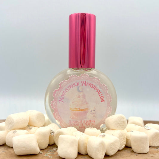 Moonstruck Marshmallow Perfume – Airy Vanilla Marshmallow, Whipped Milk & Soft Cashmere Woods