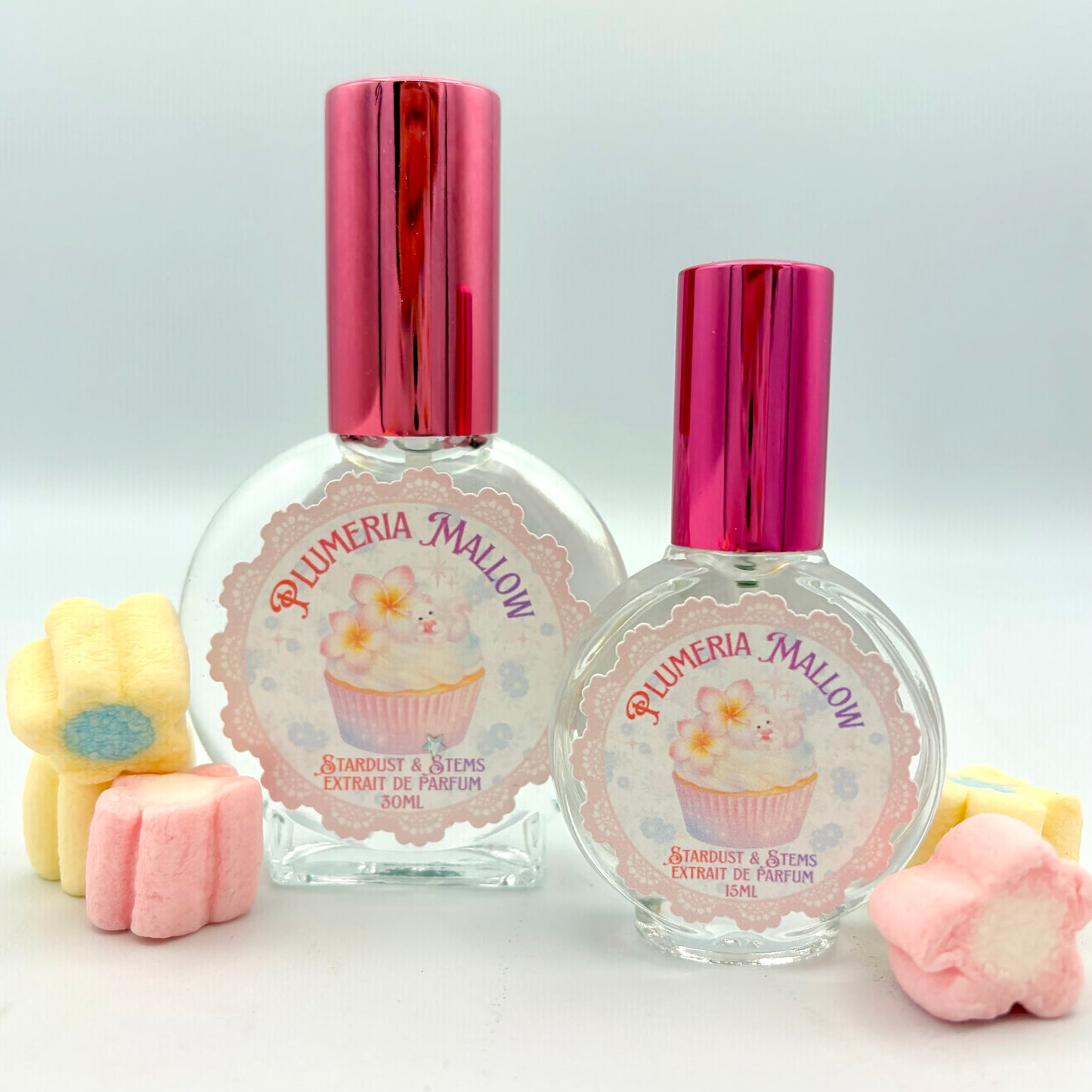 Plumeria Mallow Perfume – Sugared Plumeria, Vanilla Marshmallow & Soft Cashmere Woods