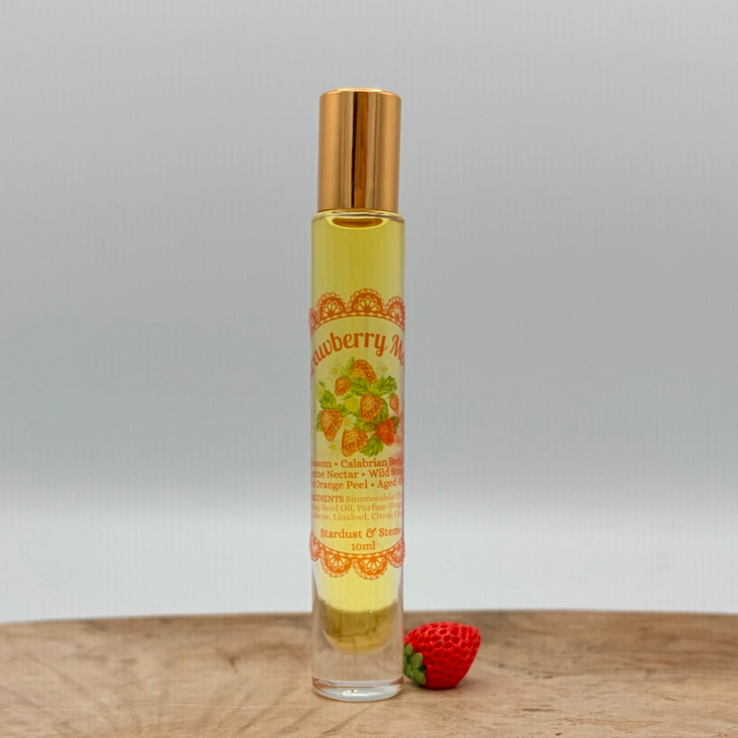 STRAWBERRY MOON- Neroli Blossom, Calabrian Bergamot Zest, Tangerine Nectar, Candied Orange Peel, Wild Strawberry, Aged Atlas Cedar