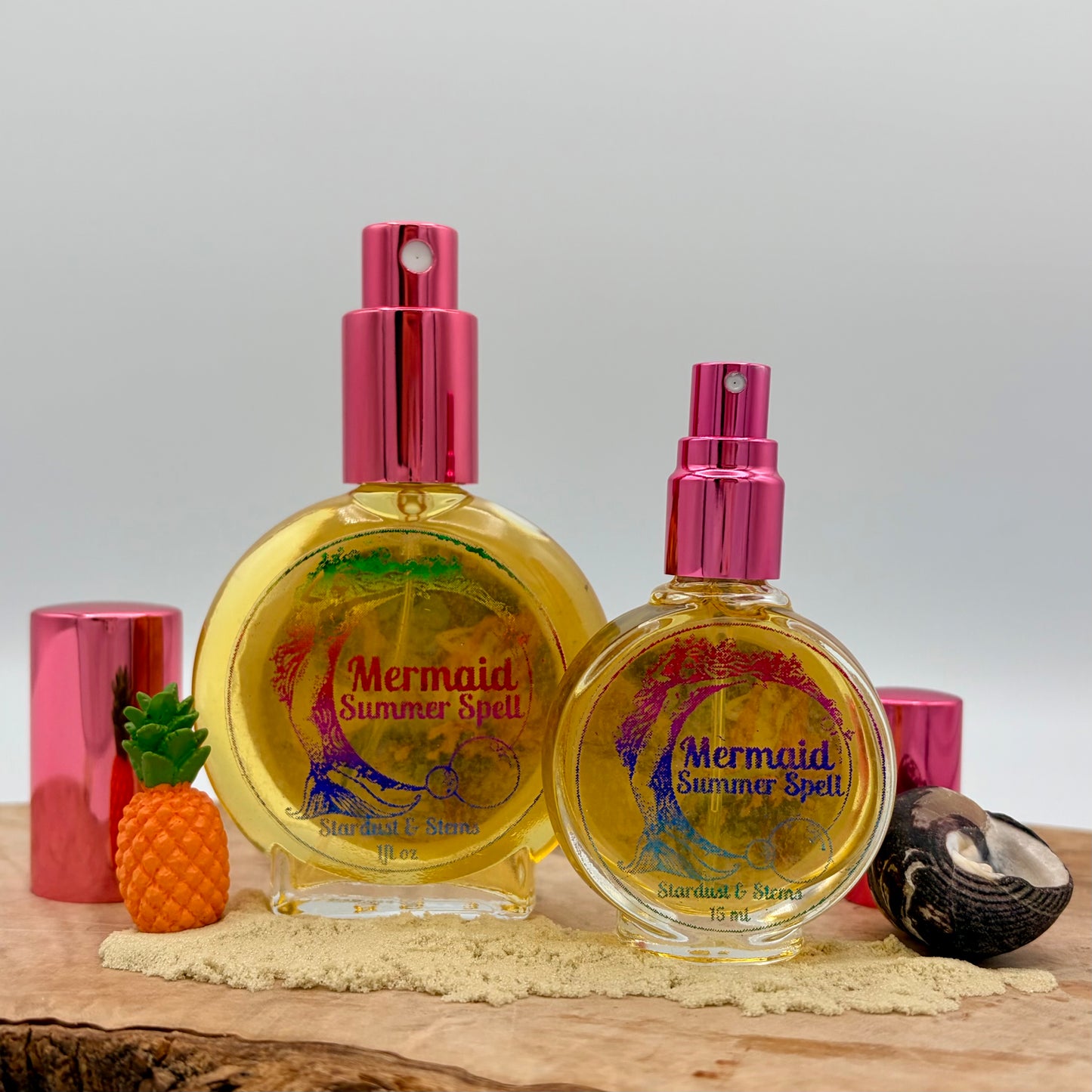 MERMAID SUMMER SPELL- Sea Salt, Key Lime Zest, Candied Mandarin Orange Peel , Lavender Absolute, Wild Honeysuckle Vine, Strawberry Nectar, Himalayan Cedarwood, Balsam Peru, Vanilla Bean, Smoked Labdanum Resin, Coconut Milk