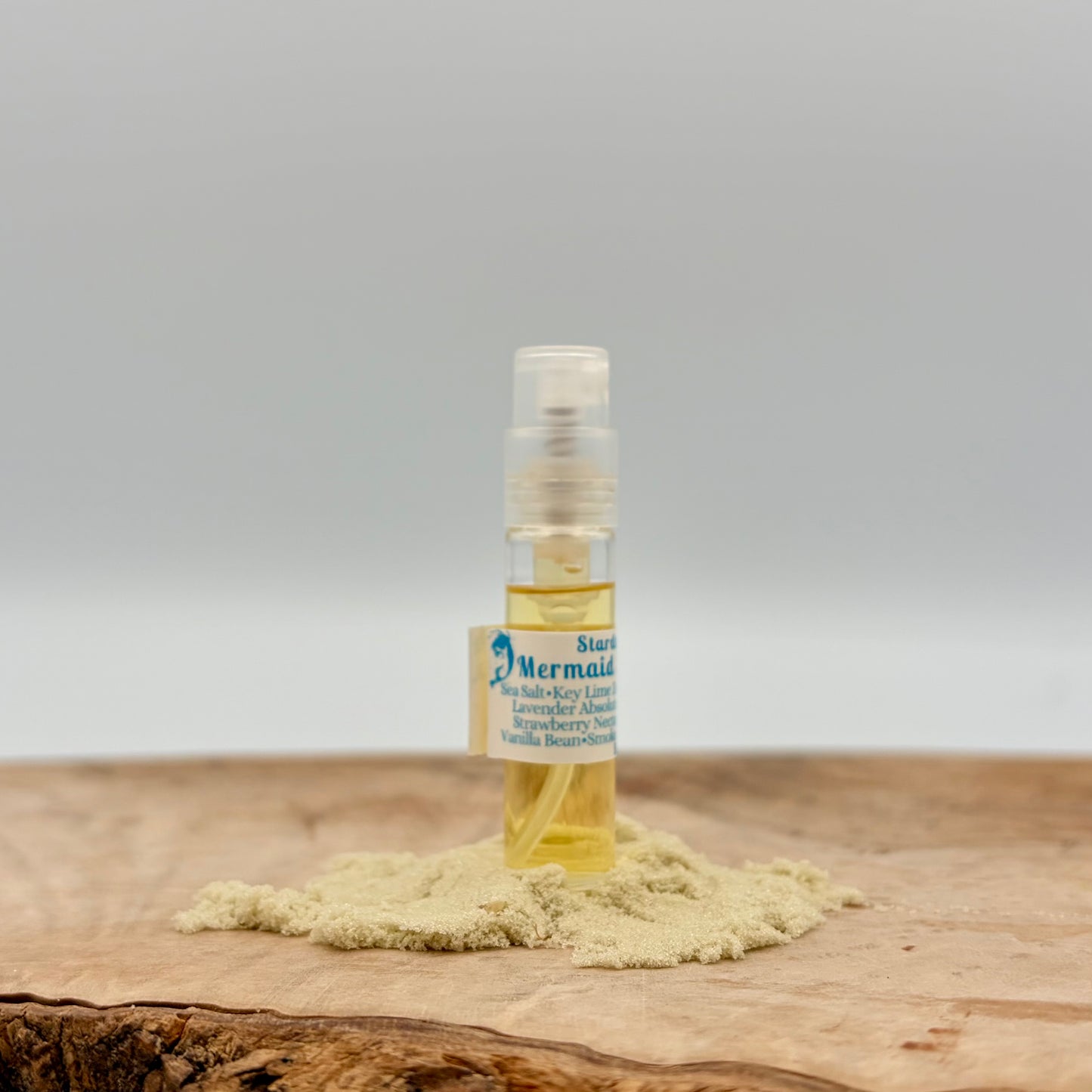 MERMAID SUMMER SPELL- Sea Salt, Key Lime Zest, Candied Mandarin Orange Peel , Lavender Absolute, Wild Honeysuckle Vine, Strawberry Nectar, Himalayan Cedarwood, Balsam Peru, Vanilla Bean, Smoked Labdanum Resin, Coconut Milk