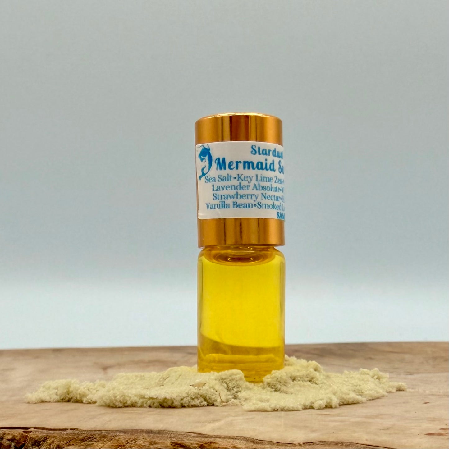 MERMAID SUMMER SPELL- Sea Salt, Key Lime Zest, Candied Mandarin Orange Peel , Lavender Absolute, Wild Honeysuckle Vine, Strawberry Nectar, Himalayan Cedarwood, Balsam Peru, Vanilla Bean, Smoked Labdanum Resin, Coconut Milk