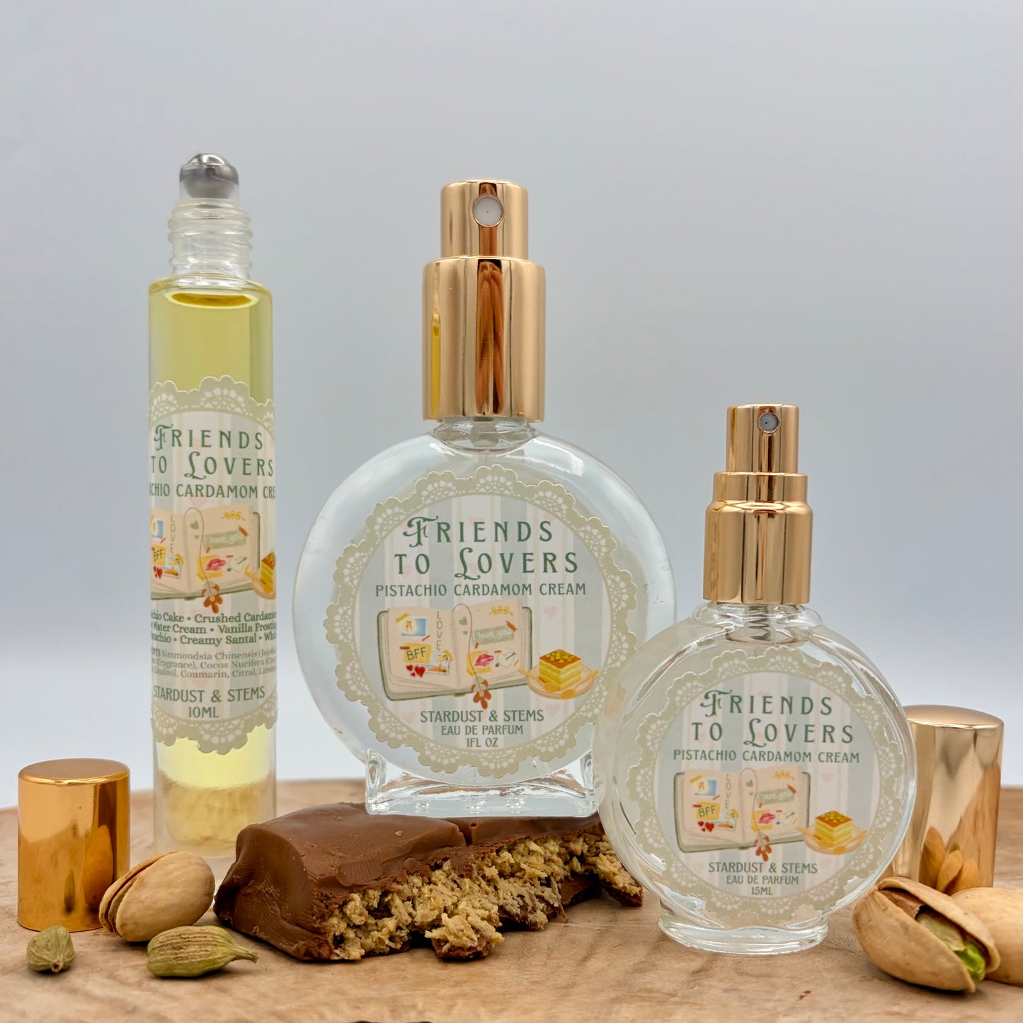 Friends to Lovers | Pistachio Cardamom Cream Perfume | Romance Readers Collection Chapter Two | Eau de Parfum
