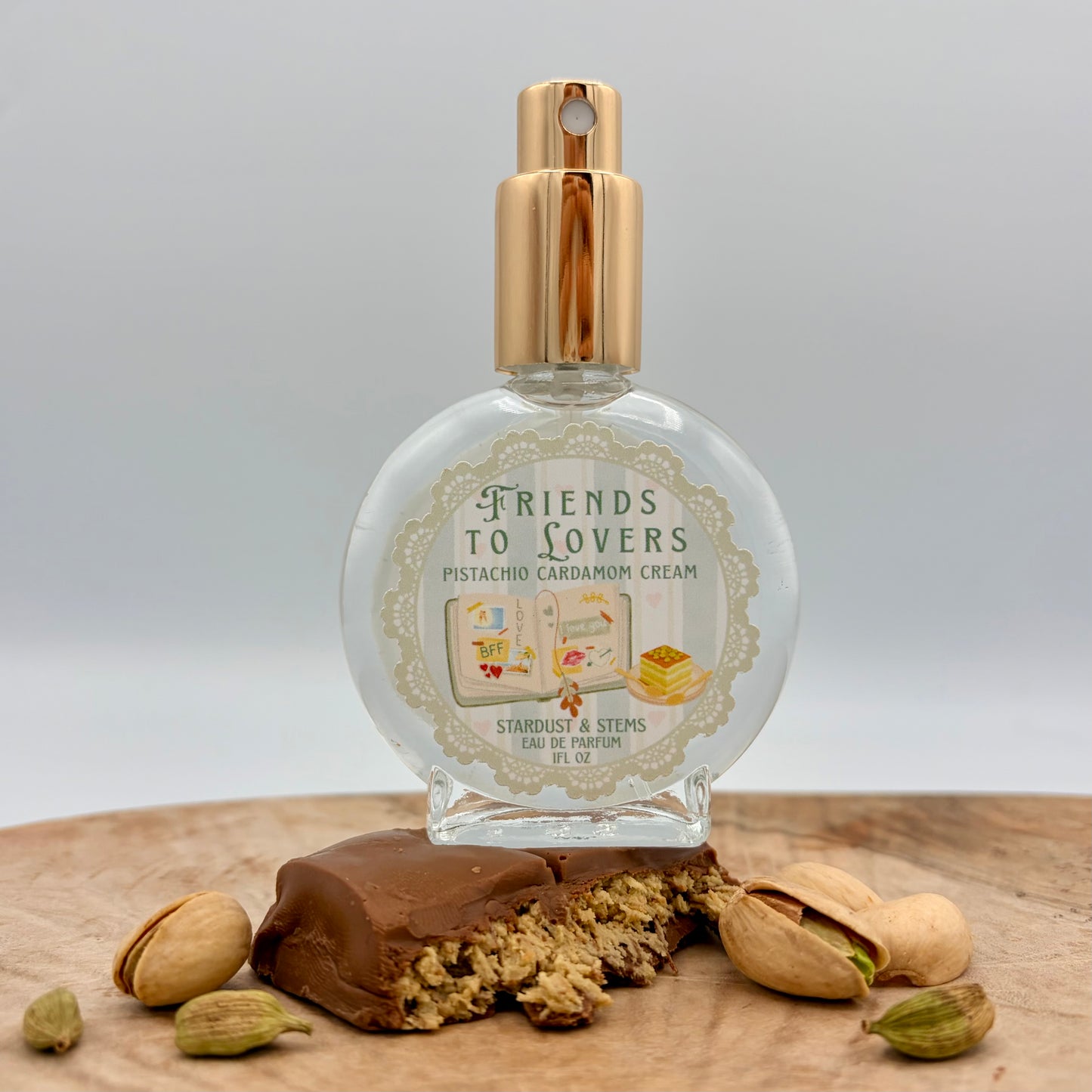 Friends to Lovers | Pistachio Cardamom Cream Perfume | Romance Readers Collection Chapter Two | Eau de Parfum