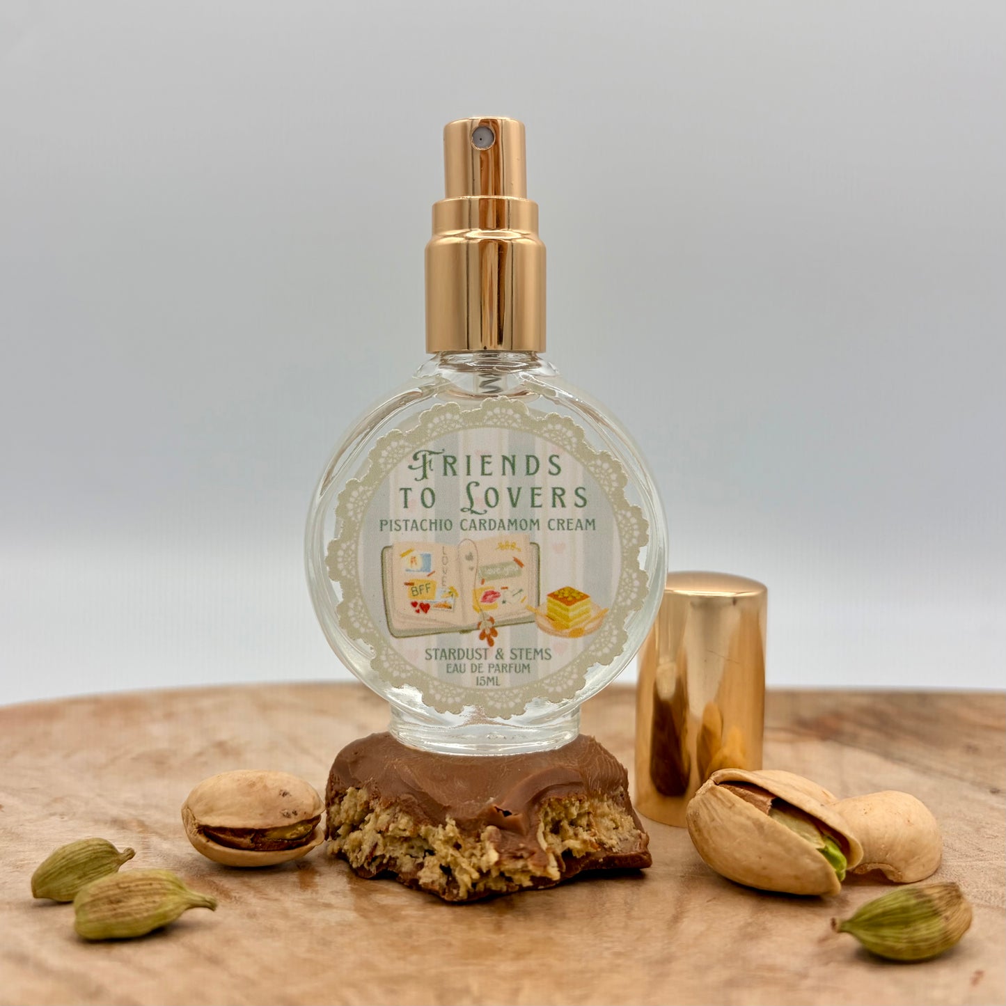 Friends to Lovers | Pistachio Cardamom Cream Perfume | Romance Readers Collection Chapter Two | Eau de Parfum