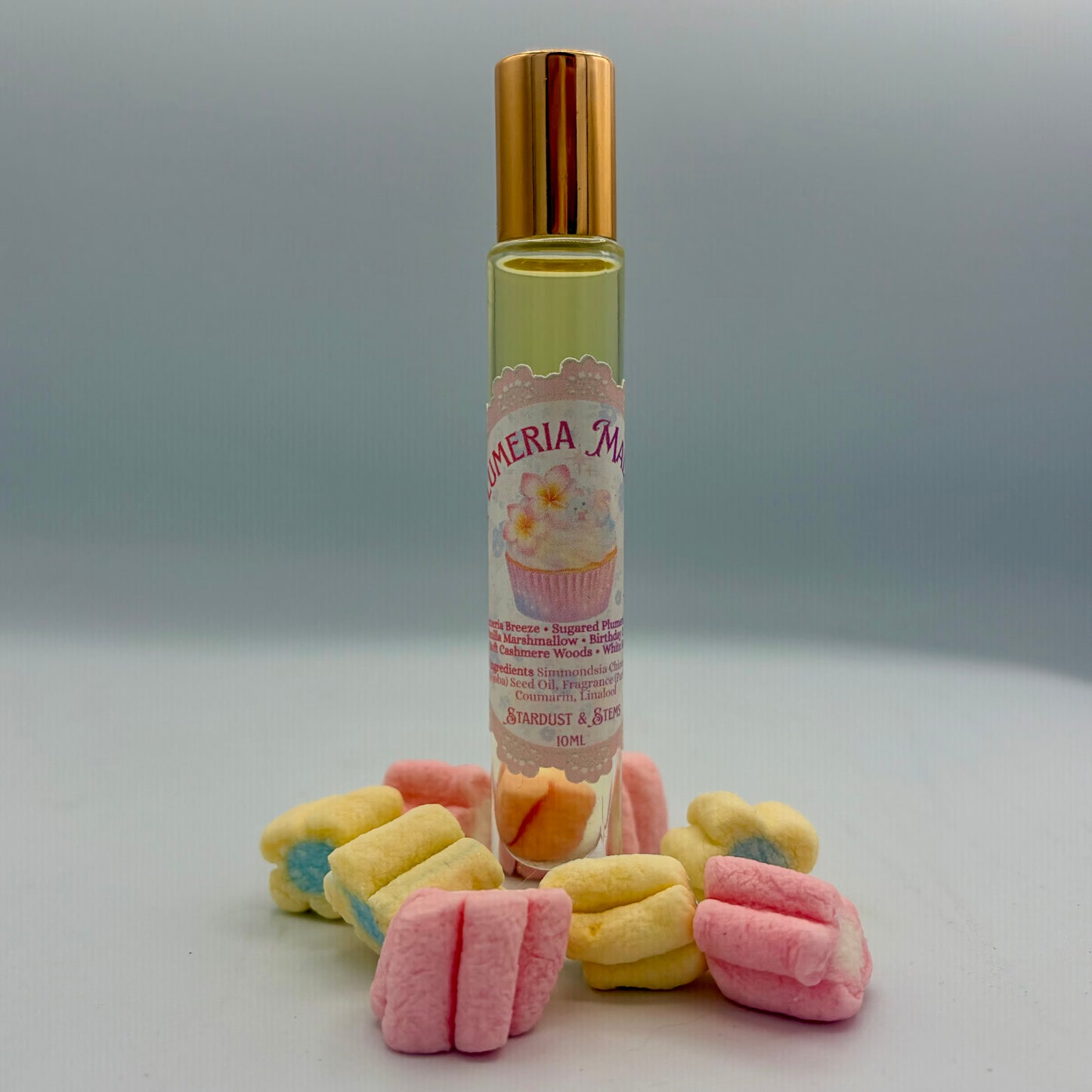 Plumeria Mallow Perfume – Sugared Plumeria, Vanilla Marshmallow & Soft Cashmere Woods