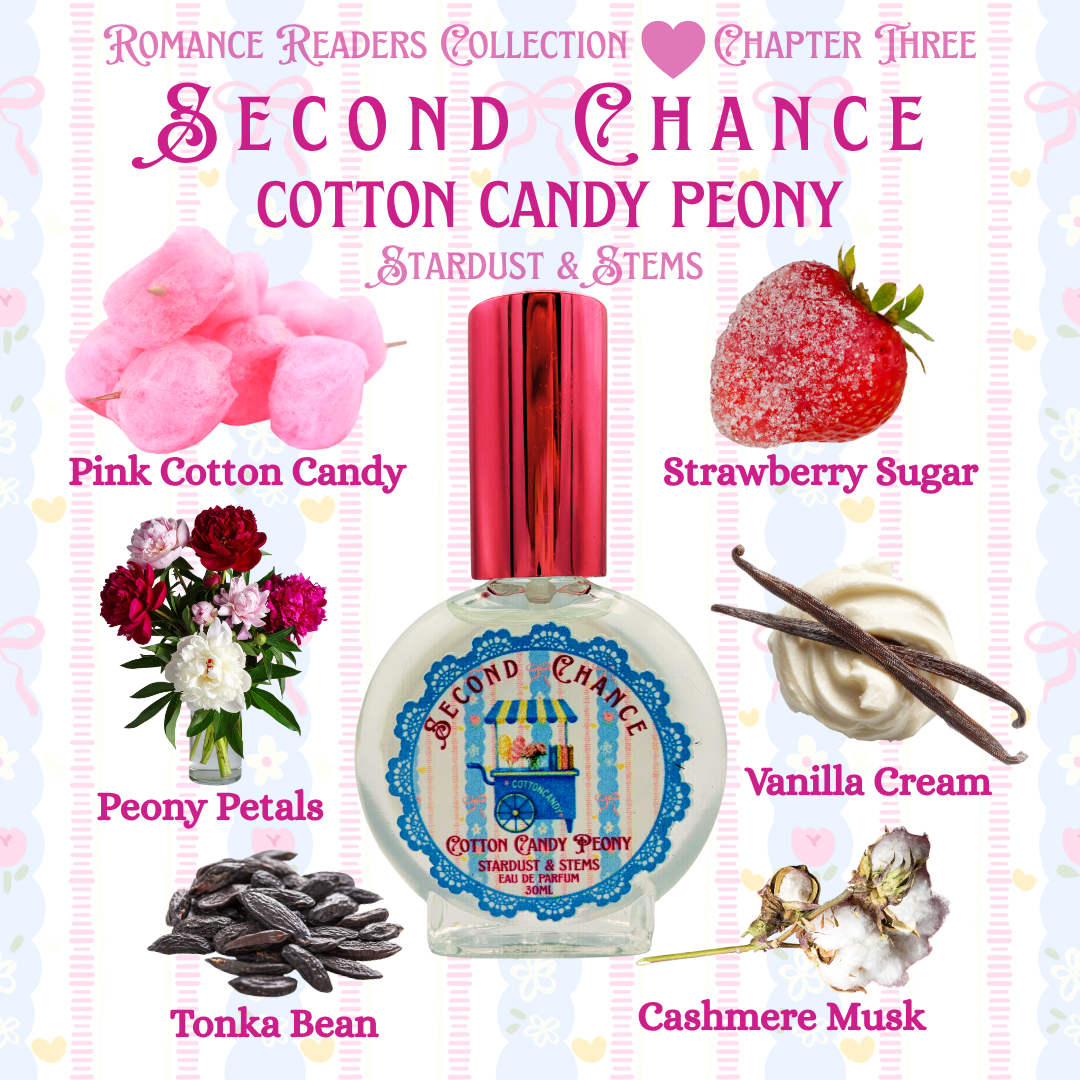 SECOND CHANCE | Cotton Candy Peony Perfume | Romance Readers Collection, Chapter Three | Eau de Parfum