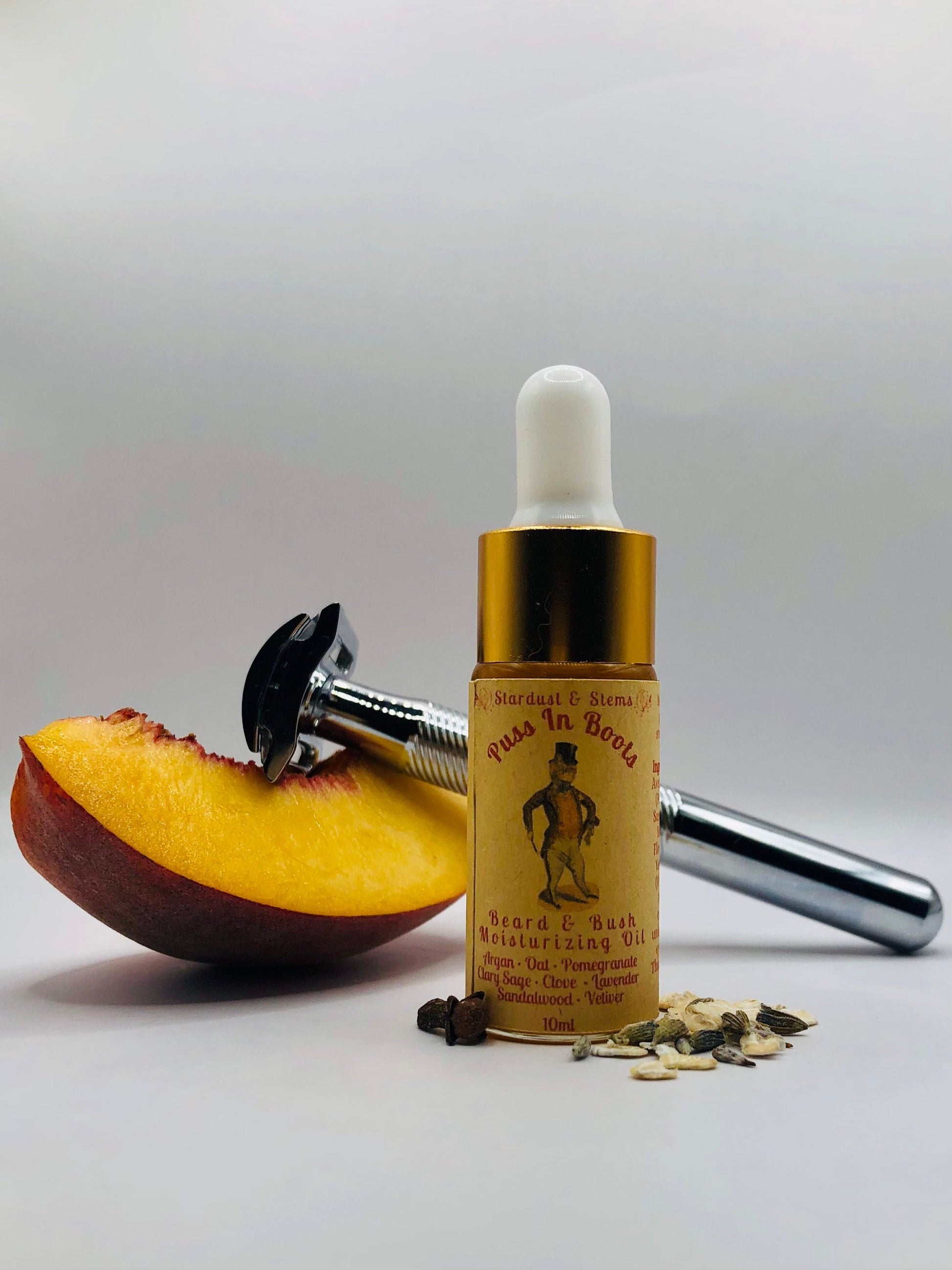 Organic Beard & Yoni Oil, After Shave Hydration and Hair Perfume, Gentle, Soothing and Naturally Moisturizing Skincare for Sensitive Skin