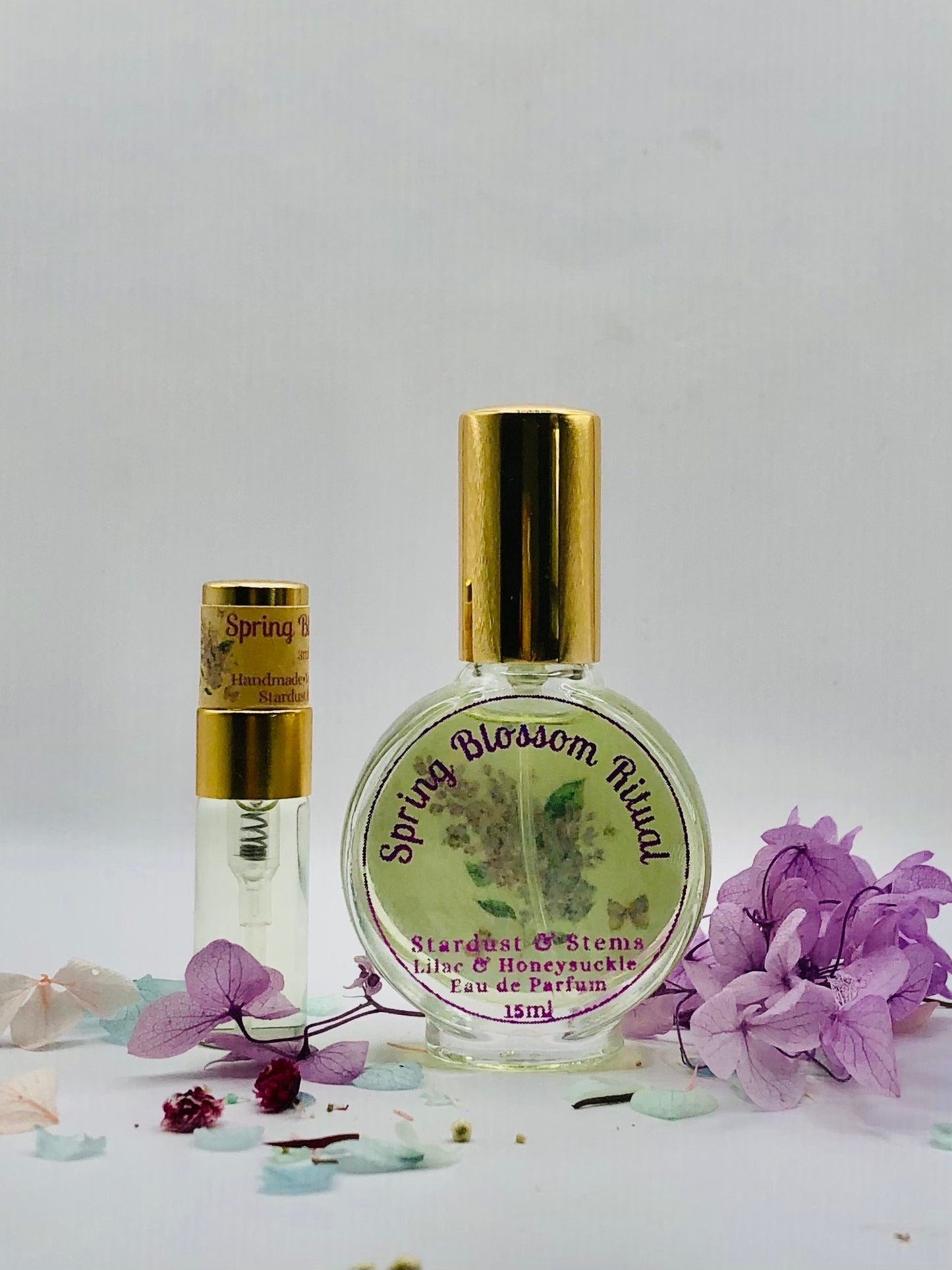 Lilac & Honeysuckle Perfume SPRING BLOSSOM RITUAL, Paraben Free Seasonal Essential Oil Indie Scent, Witchy Magick Fairycore Cottagecore Gift