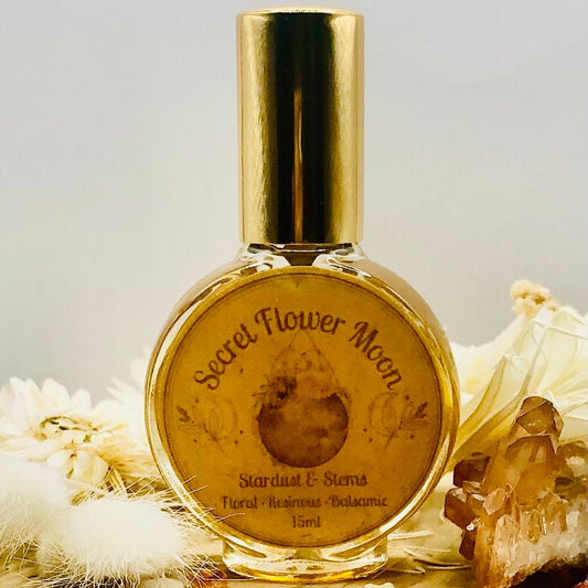 Secret Flower Moon Essential Oil Perfume for Release and Transformation, Moon Magic Herbs & Oils, Scorpio Witchy Things, Indie Dark Academia