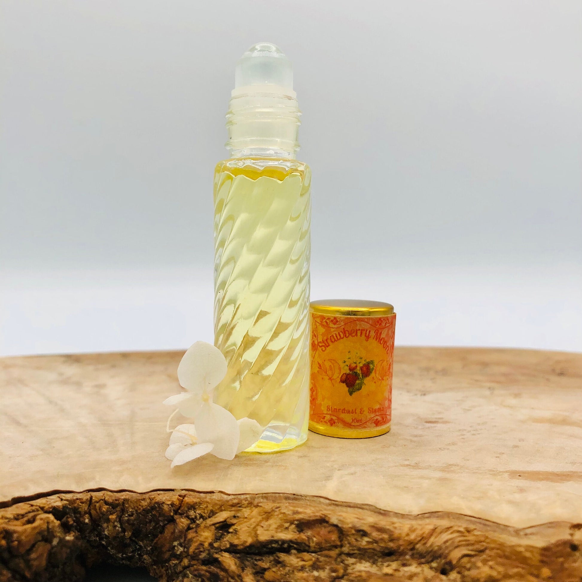 STRAWBERRY MOON PERFUME, Wild Strawberry & Bergamot Essential Oil Fruity Indie Fragrance, Faerie Body Spray Strawberry Scent, Paraben Free