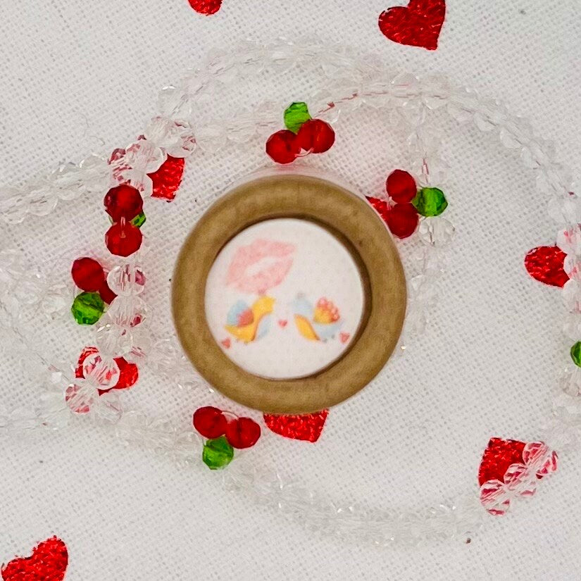 CUPID'S KISS Valentine Lip Balm, Natural Cherry, Chocolate, Cocoa Butter, Cupuacu Butter, Macadamia Oil, Organic Lip Moisturizer Paper Tube