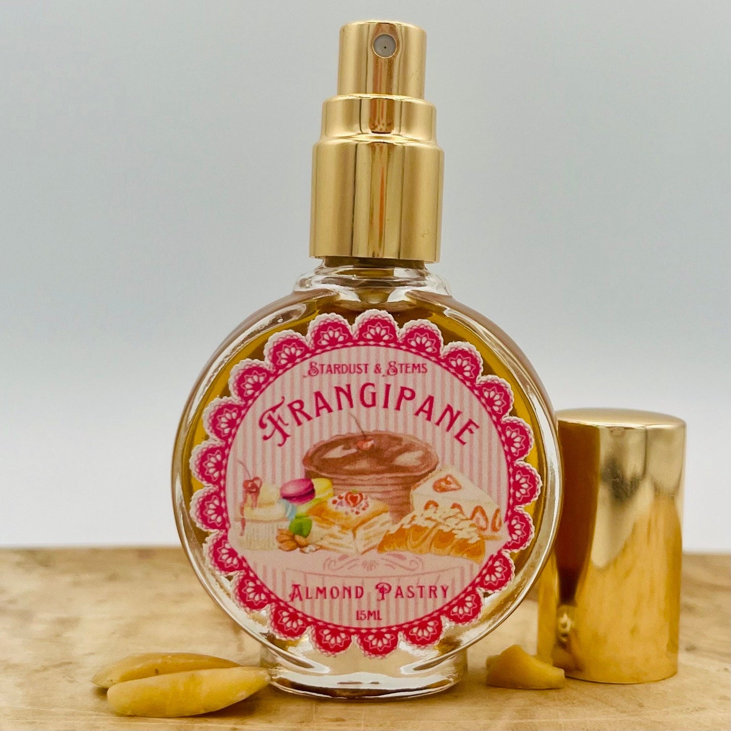 FRANGIPANE Almond Pastry Perfume, Creamy Gourmand Milky Sweet Scents, Cocoa Macaron Marzipane Vanilla Cookies Fragrance, Smells Like Dessert