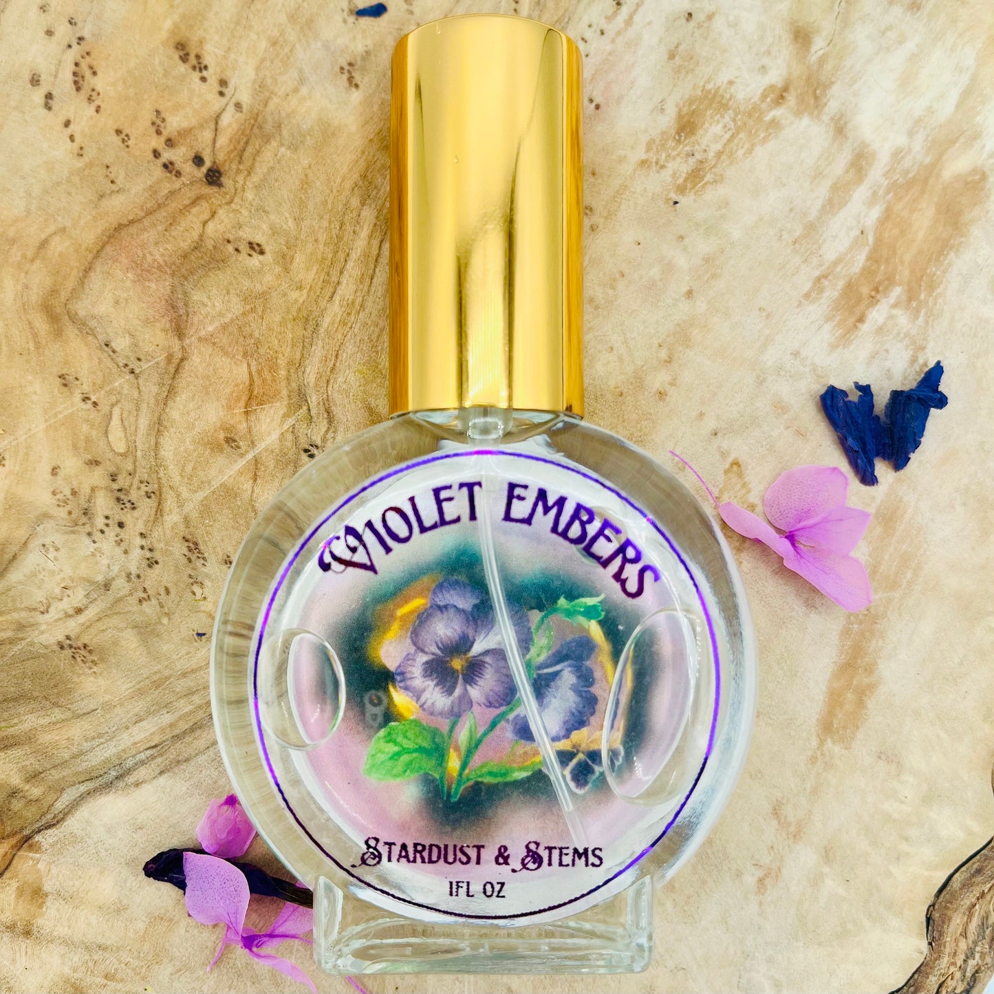 VIOLET EMBERS PERFUME Powdery Flowers, Ashes, Vanilla, Wood, Leather, Bonfire, Smoke, Cologne, Iso E Super, Victorian Dark Academia Scent