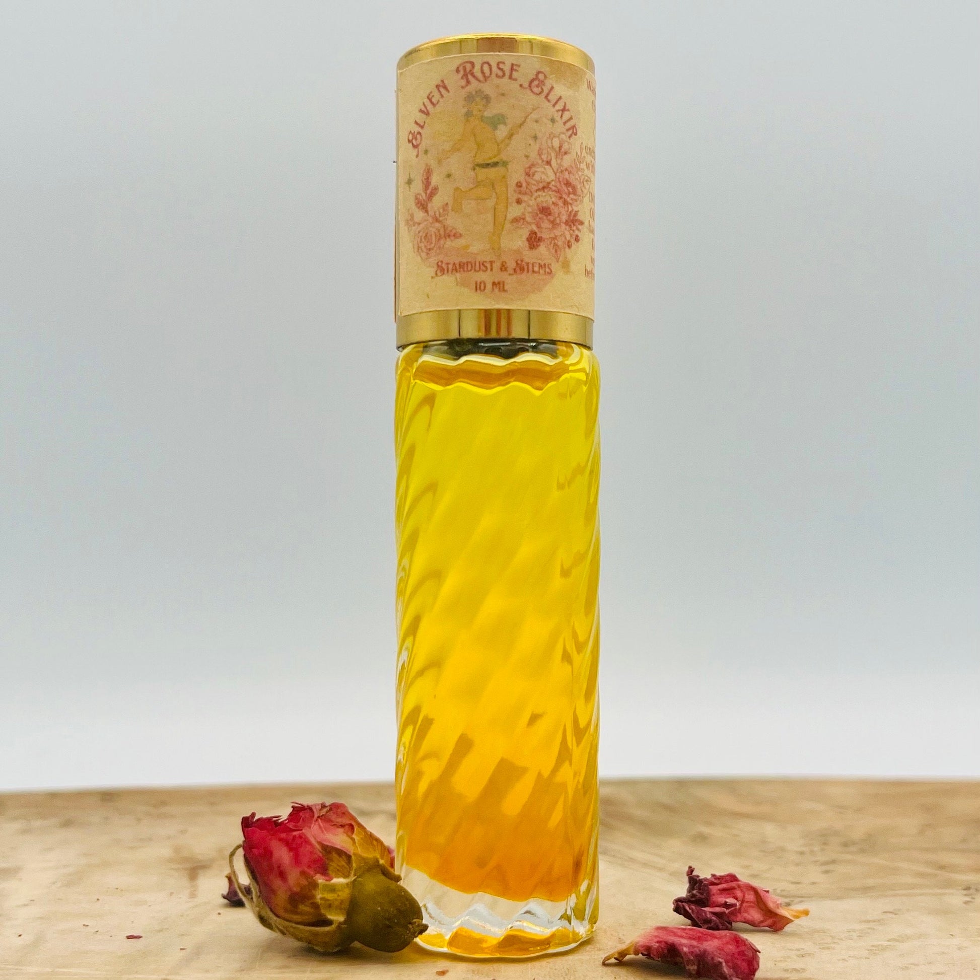 ELVEN ROSE ELIXIR Perfume, Rose Petals, Amber, Vanilla, Honeysuckle, Raspberry, Oil Perfumery, Sweet Bulgarian Rose Oil, Elf Magic, Fairy