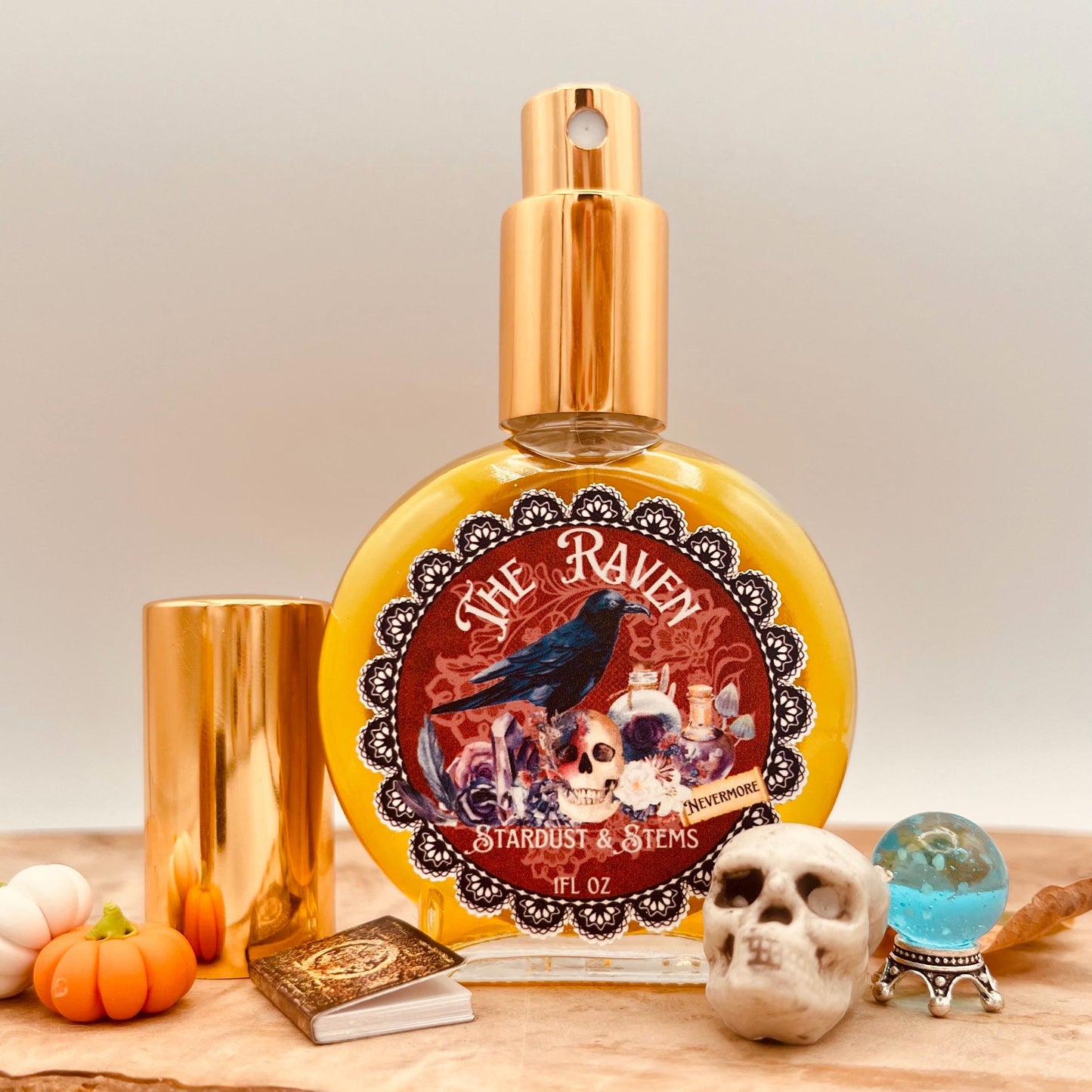 THE RAVEN PERFUME - Tobacco Vanille, Dried Rose, Brandy, Blood Orange, Oak Moss, Edgar Allen Poe, Dark Academia Witchy Fall Goth Fragrance