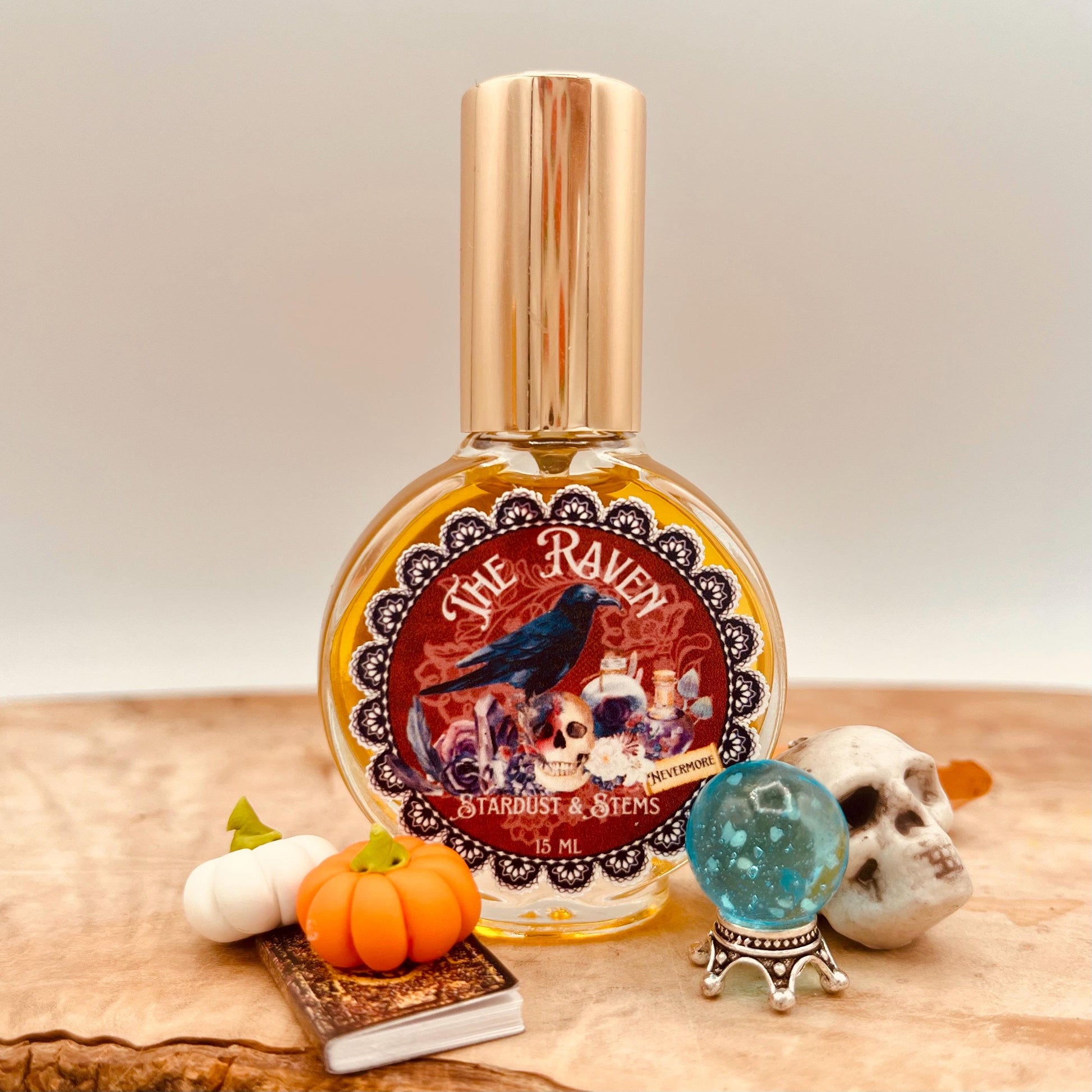 THE RAVEN PERFUME - Tobacco Vanille, Dried Rose, Brandy, Blood Orange, Oak Moss, Edgar Allen Poe, Dark Academia Witchy Fall Goth Fragrance