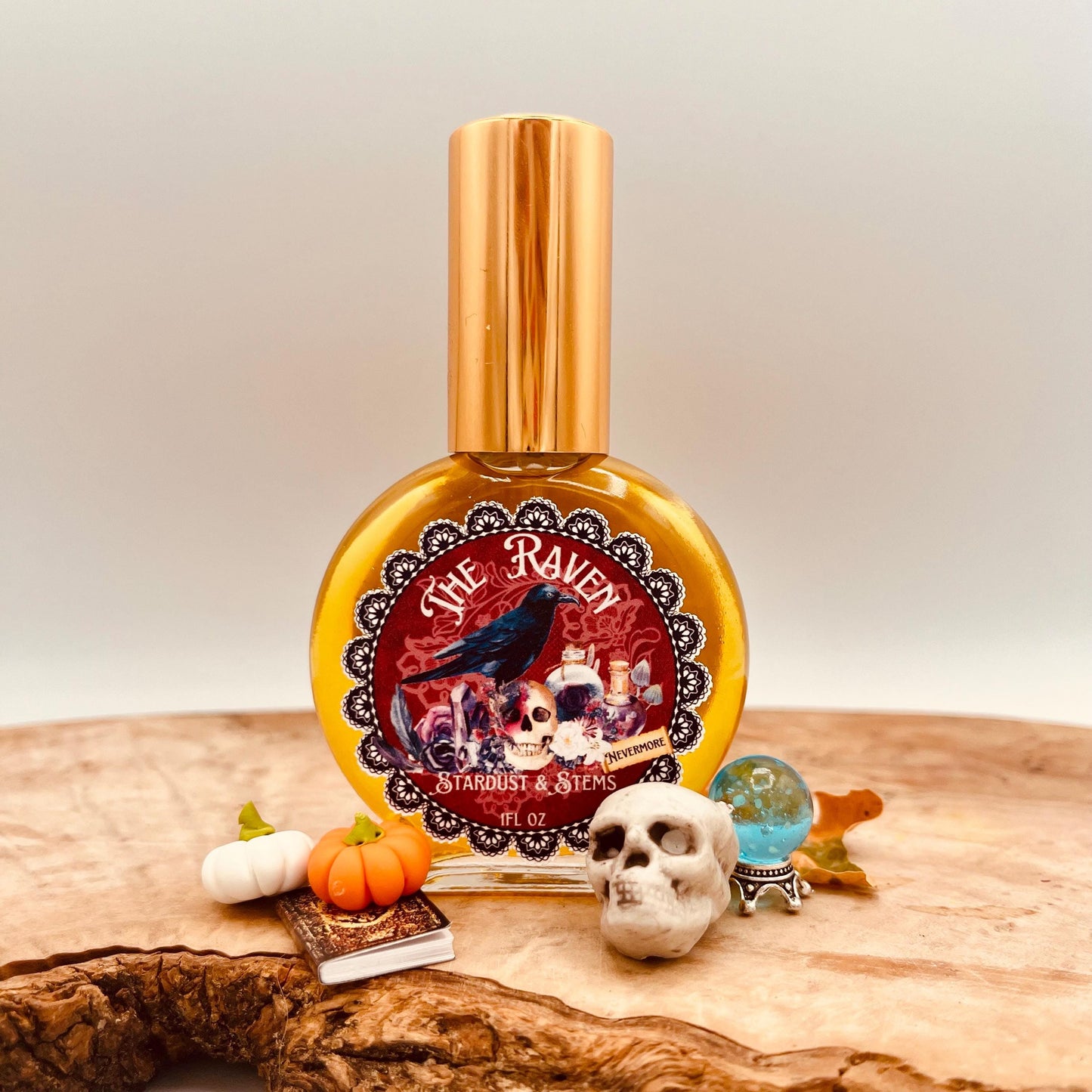 THE RAVEN PERFUME - Tobacco Vanille, Dried Rose, Brandy, Blood Orange, Oak Moss, Edgar Allen Poe, Dark Academia Witchy Fall Goth Fragrance