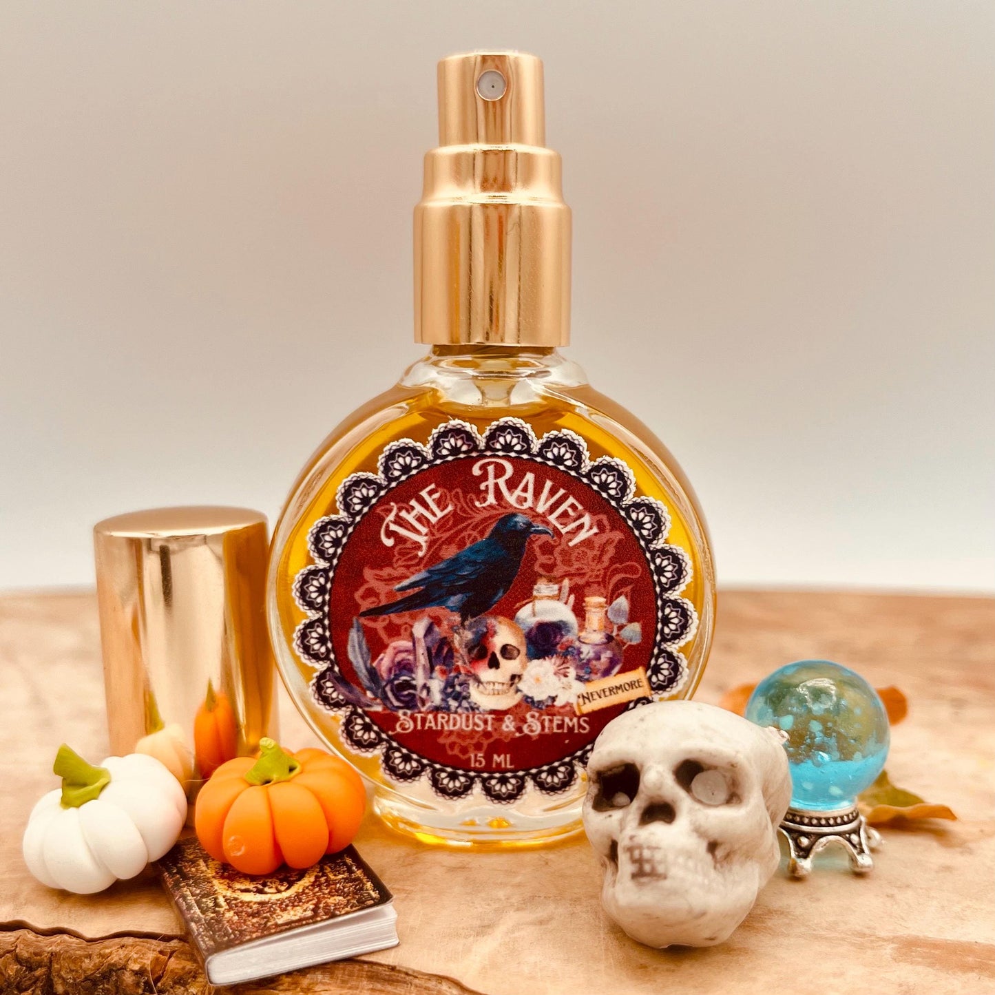 THE RAVEN PERFUME - Tobacco Vanille, Dried Rose, Brandy, Blood Orange, Oak Moss, Edgar Allen Poe, Dark Academia Witchy Fall Goth Fragrance