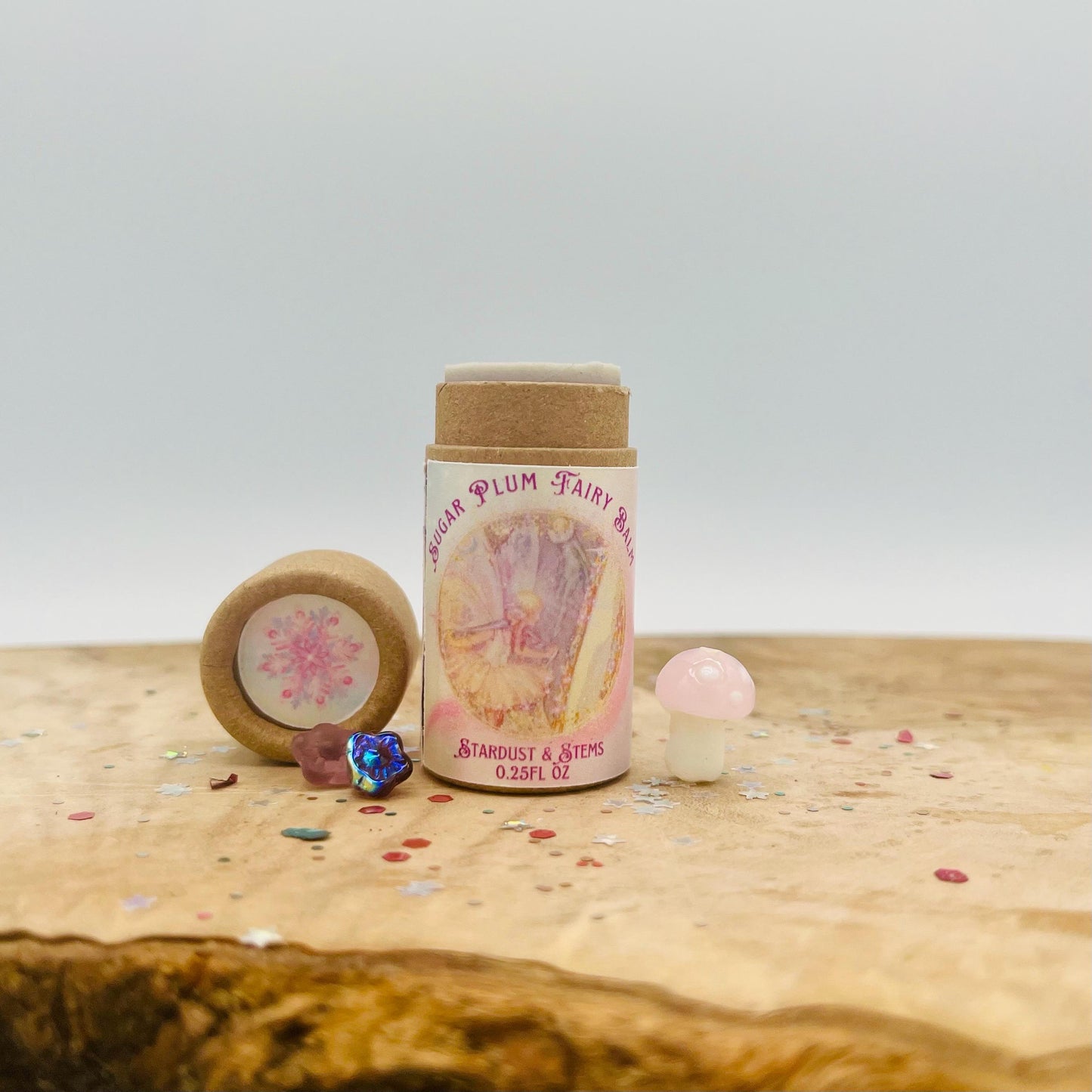 Sugar Plum Fairy, Flavored Lip Balm, Lip Tint, Mango Butter, Cocoa Butter, Eco Vegan Sustainable, Ballet Core, Nutcracker, Christmas Gift